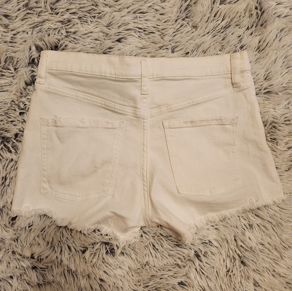 NWT Express Lace Up Denim Shorts- White- Size 4 - Picture 3 of 4